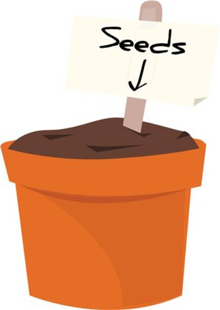 Picture of Seeds Pot SVG File