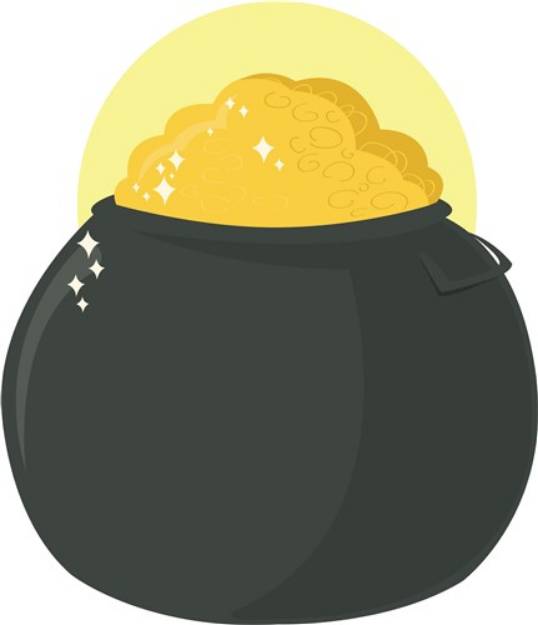 Picture of Gold Pot SVG File