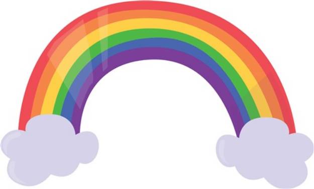 Picture of Rainbow Cloud SVG File