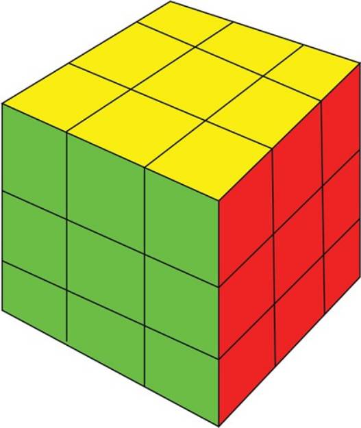 Picture of Rubik Cube SVG File