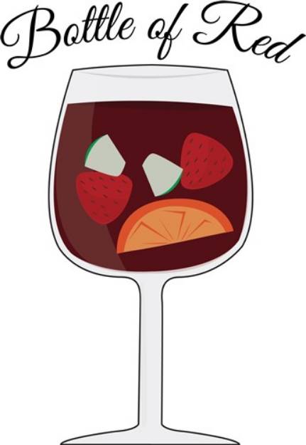 Picture of Bottle of Red SVG File
