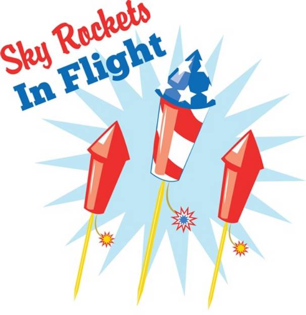 Picture of Sky Rockets SVG File