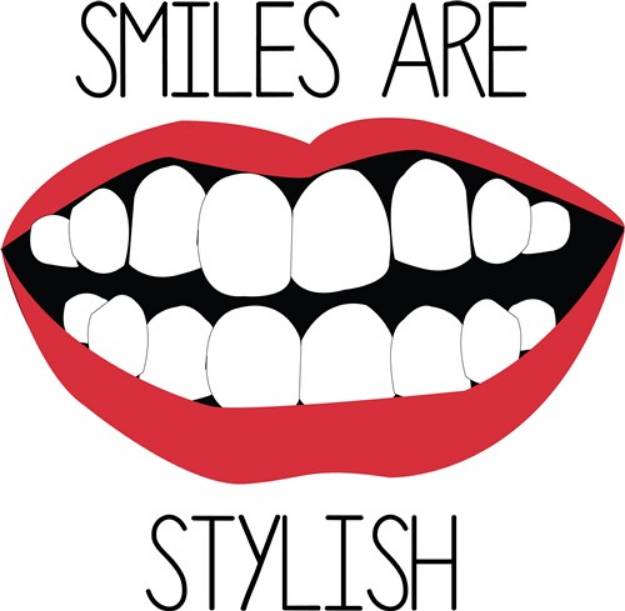 Picture of Smiles are Stylish SVG File