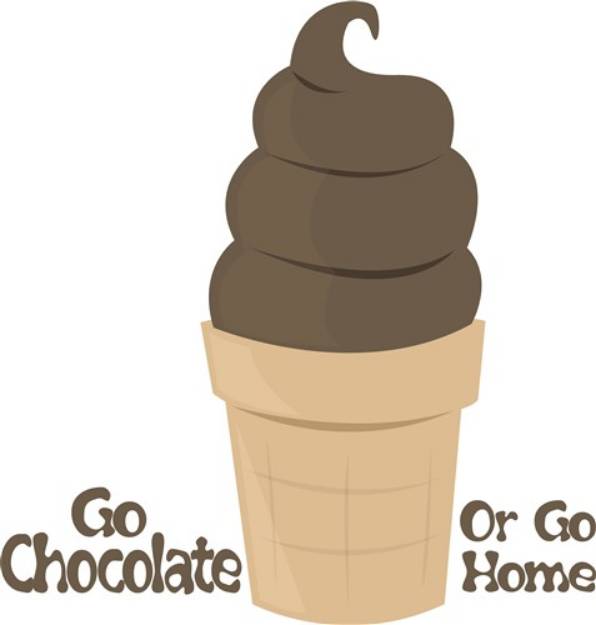 Picture of Go Chocolate SVG File