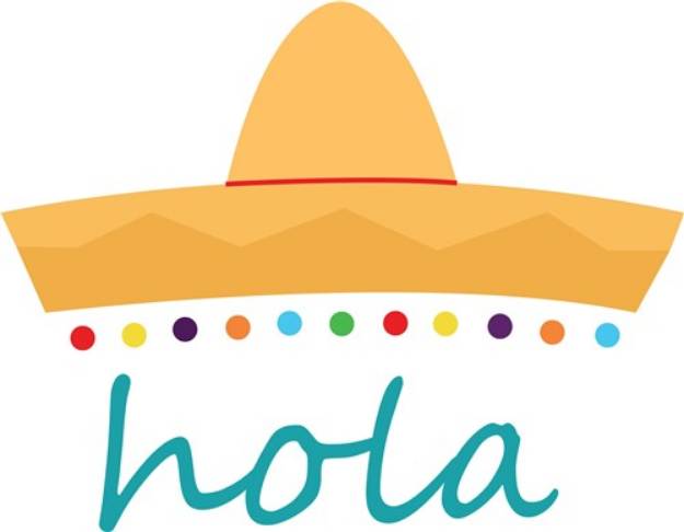 Picture of Hola Hat SVG File