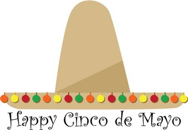 Picture of Happy Cinco de Mayo SVG File