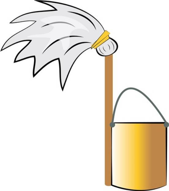 Picture of Janitor Mop SVG File