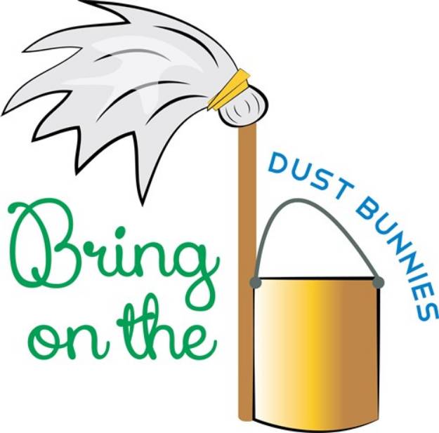 Picture of Dust Bunnies SVG File