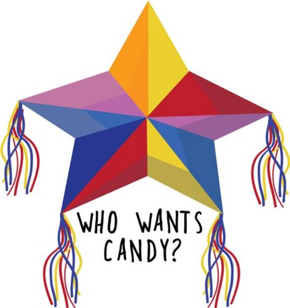 Picture of Who Wants Candy Pinata SVG File