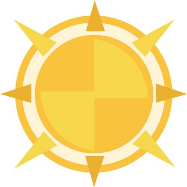 Picture of Sun Compass SVG File