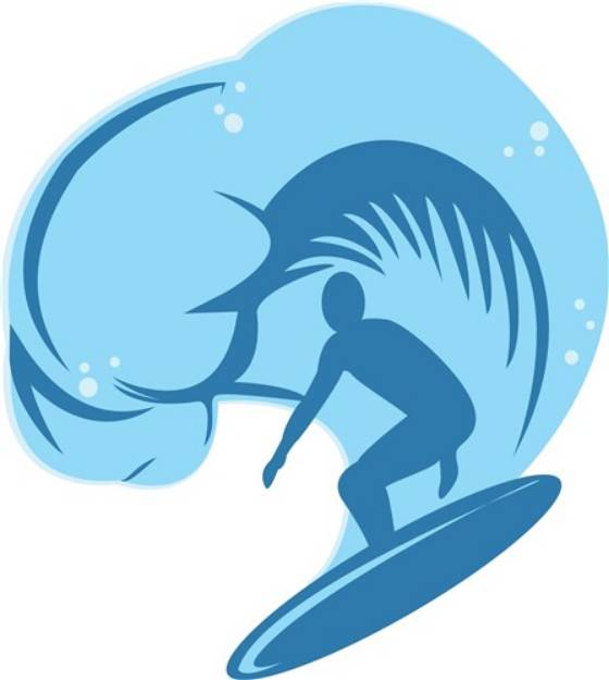 Picture of Surf Wave SVG File