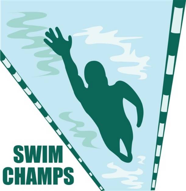 Picture of Swim Champs SVG File