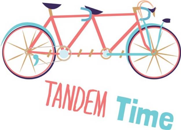 Picture of Tandem Time SVG File