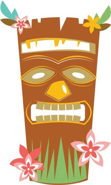 Picture of Tiki Mask SVG File
