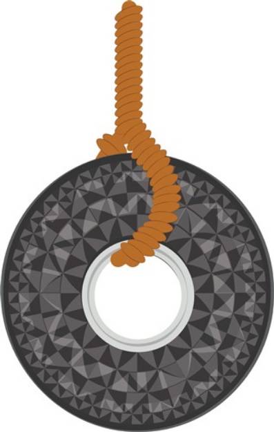 Picture of Tire Wheel Swing SVG File