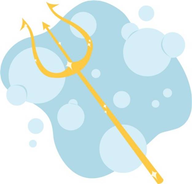 Picture of Aquatic Trident SVG File