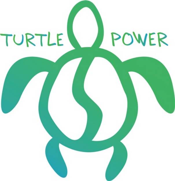 Picture of Turtle Power SVG File