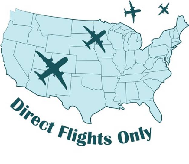 Picture of Direct Flights SVG File