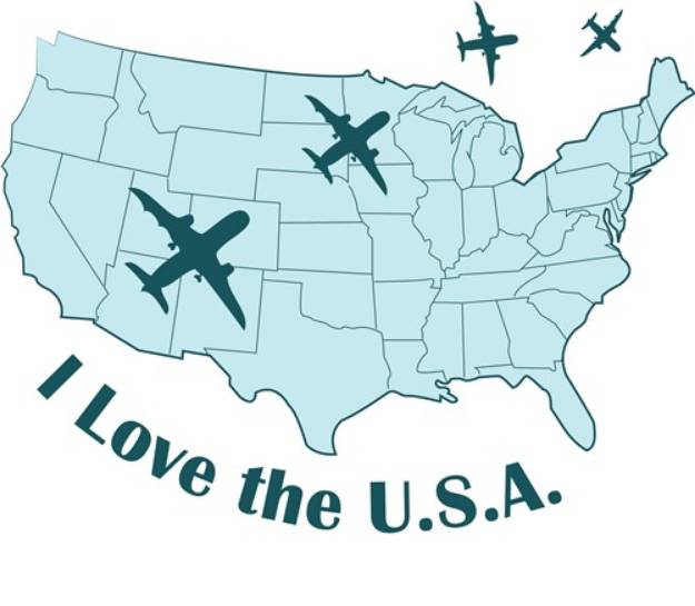 Picture of USA Planes SVG File