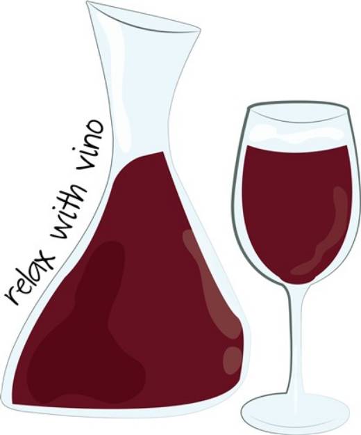 Picture of Relax with Vino SVG File