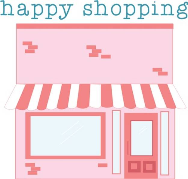 Picture of Happy Shopping SVG File