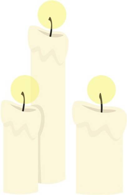 Picture of Burning Candles SVG File