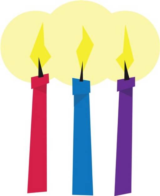 Picture of Birthday Candles SVG File