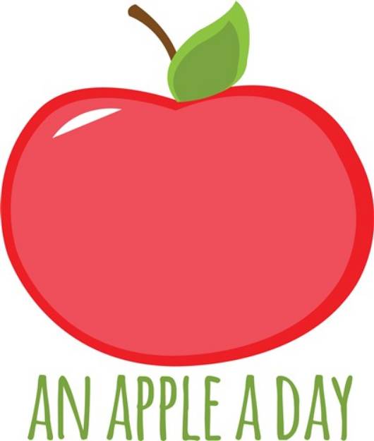 Picture of An Apple a Day SVG File
