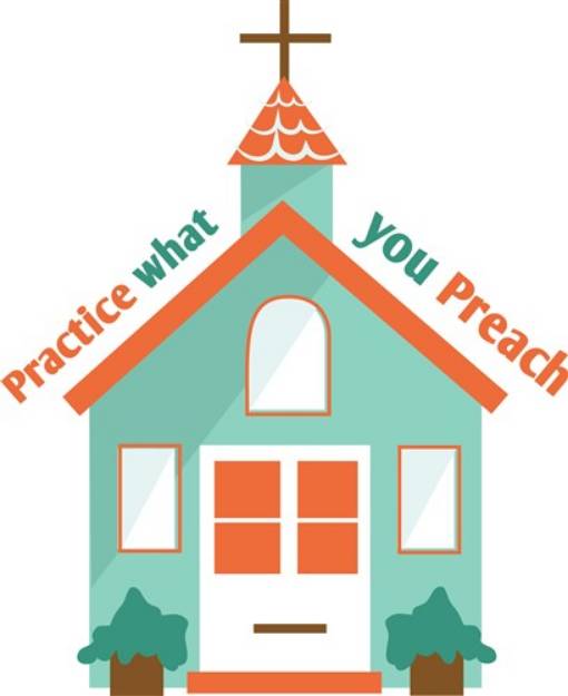 Picture of Practice Preach SVG File