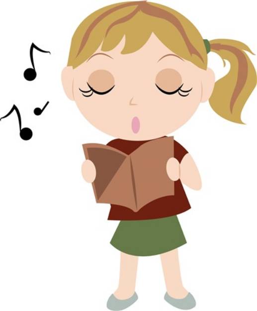 Picture of Choir Girl SVG File