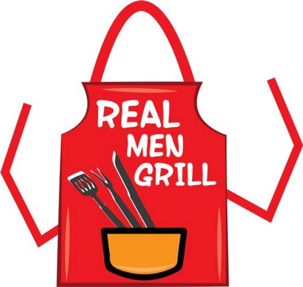 Picture of Real Men Grill SVG File