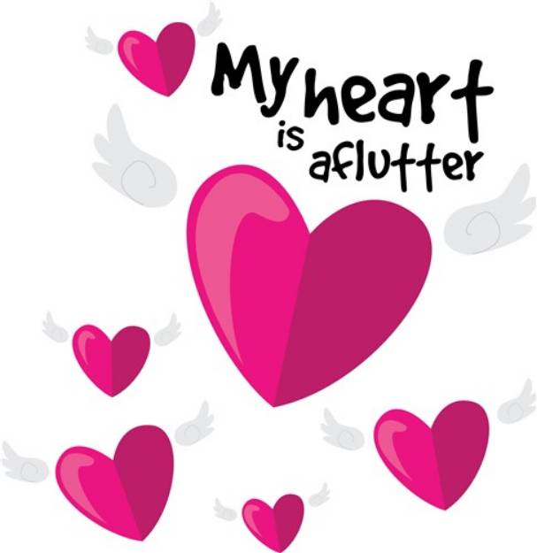 Picture of Heart is Aflutter SVG File