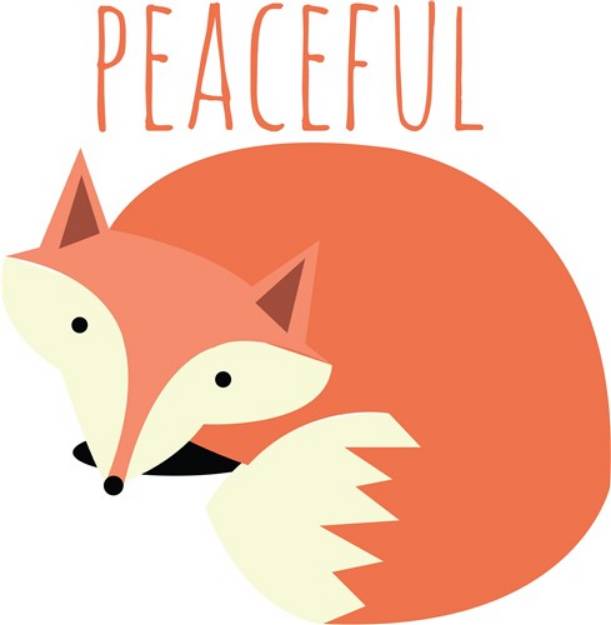Picture of Peaceful Fox SVG File