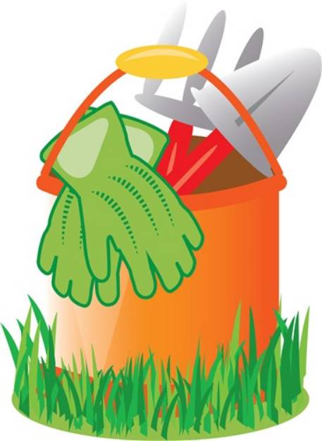 Picture of Gardening Pail SVG File