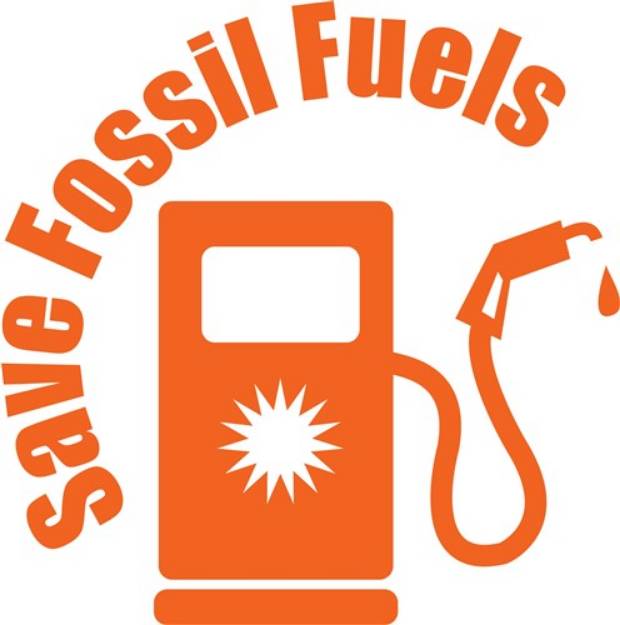 Picture of Save Fossil Fuels SVG File
