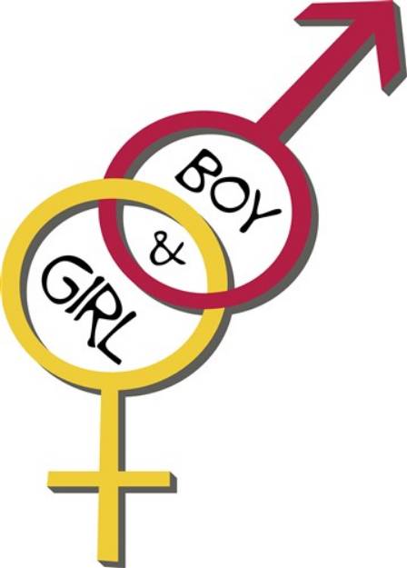 Picture of Boy & Girl SVG File