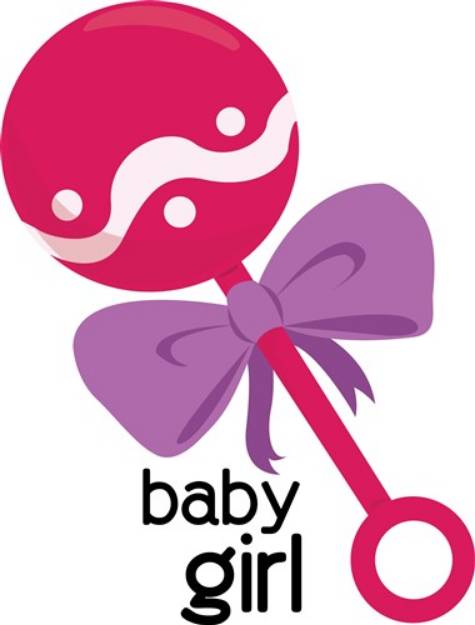 Picture of Baby Girl Rattle SVG File