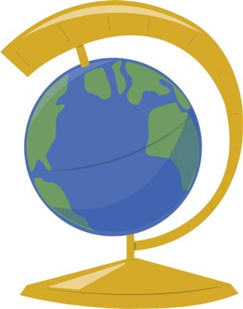 Picture of Earth Globe SVG File