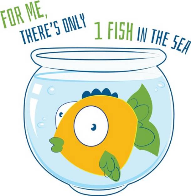Picture of 1 Fish SVG File