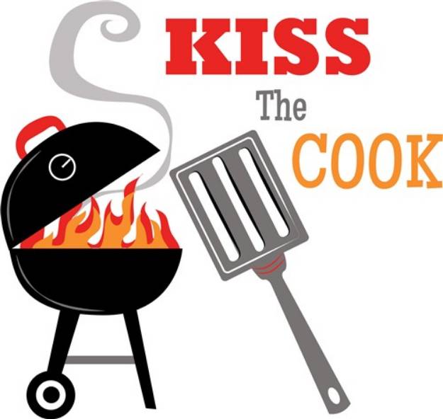 Picture of Kiss the Cook SVG File