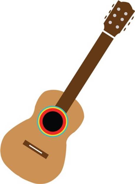 Picture of Mexico Guitar SVG File