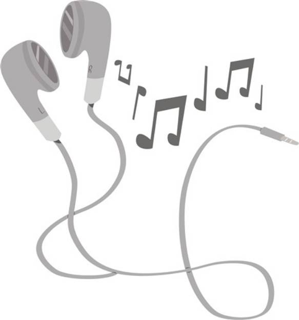 Picture of Earbud Tunes SVG File
