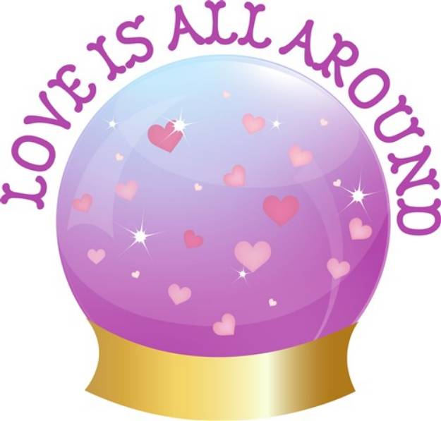 Picture of Love is All Around SVG File