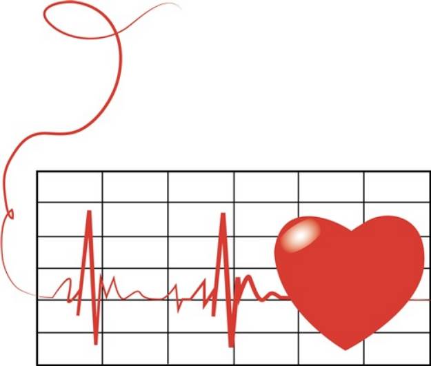 Picture of Love Cardiogram SVG File