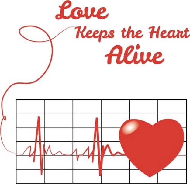 Picture of Heart Alive SVG File