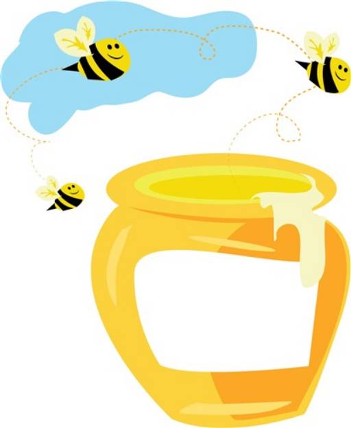 Picture of Honey Pot SVG File