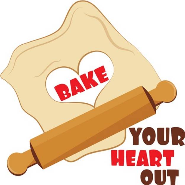 Picture of Bake Your Heart Out SVG File