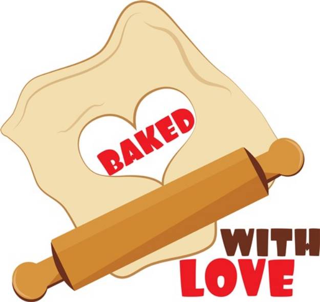 Picture of Baked With Love SVG File