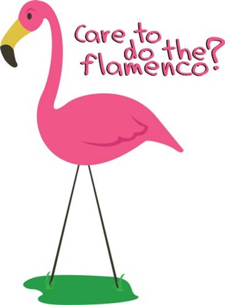 Picture of Flamenco Flamingo SVG File