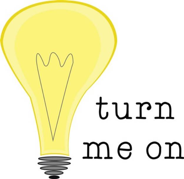 Picture of Turn Me On SVG File